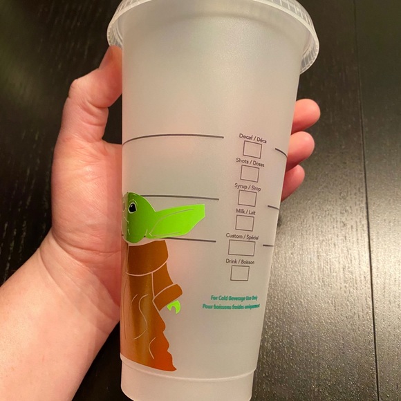 *Sold*Baby Yoda Starbucks Reusable Cold Cup - Picture 3 of 5